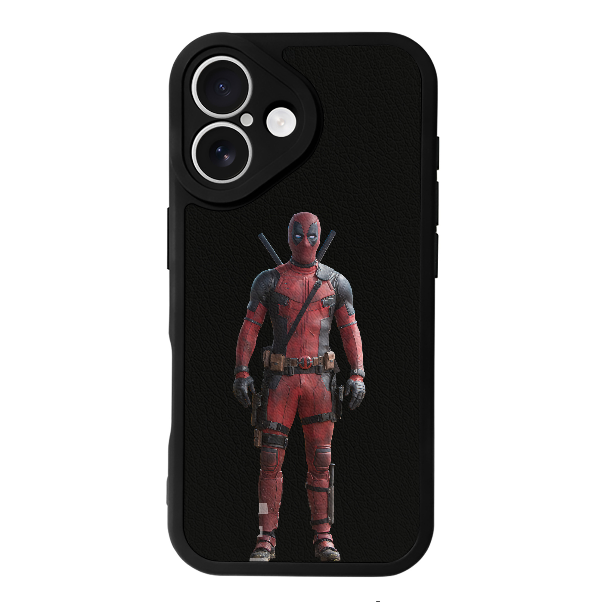 （画像用） Deadpool デッドプール 【iPhone 16シリーズ対応】シリコンスマホケース（レザー調） 材質：シリコン